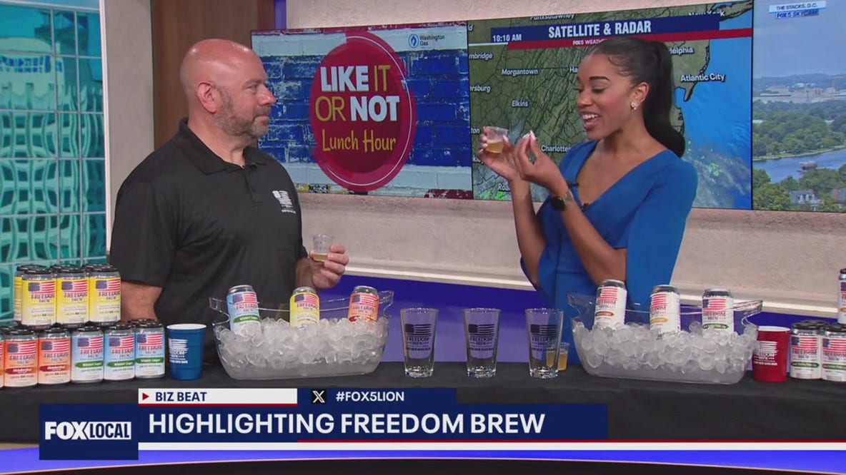 Freedom Brew visits Fox 5 studios