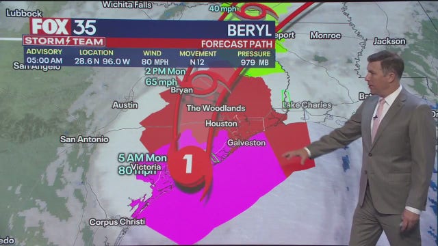 Hurricane Beryl makes landfall in Texas as Category 1 storm: NHC