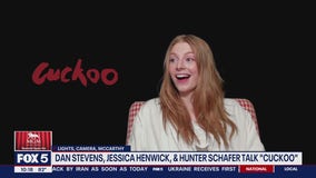 Hunter Schafer, Dan Stevens, & Jessica Henwick talk new film "Cuckoo"