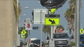 90-plus traffic signs installed on one street