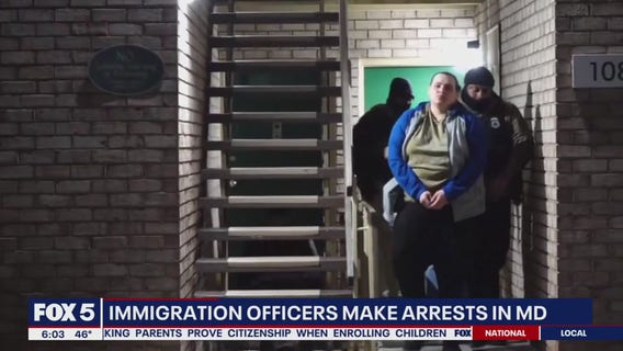 ICE agents arrest 13 in Maryland as Trump's immigration crackdown begins