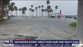 High tide, heavy rain worrying neighbors in Indian River