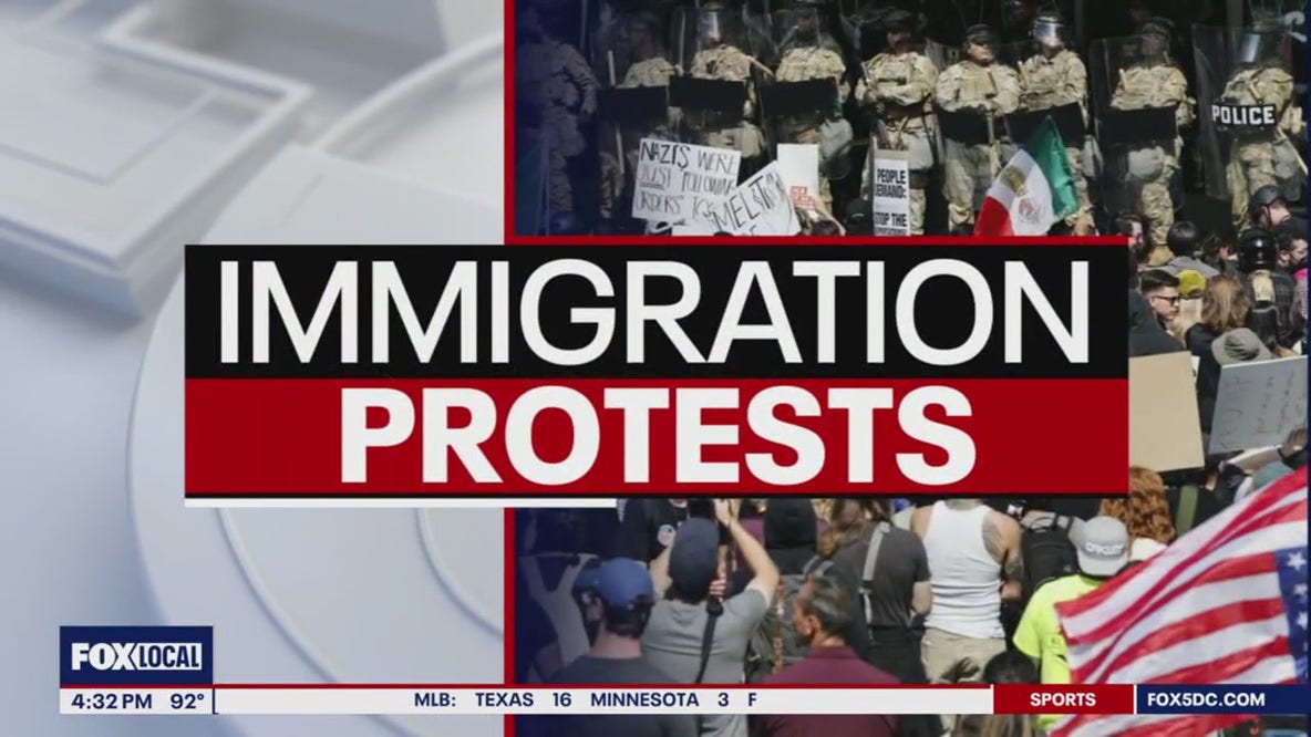 Protests against ICE arrests in Virginia and around the US