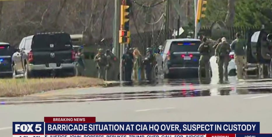 LIVE: CIA headquarters barricade incident; SWAT, police on scene