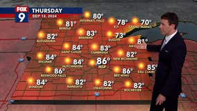 MN weather: Another warm, hazy day on Thursday