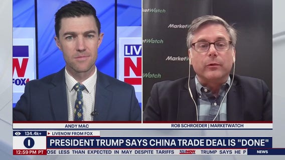 President Trump says China trade deal is "done"