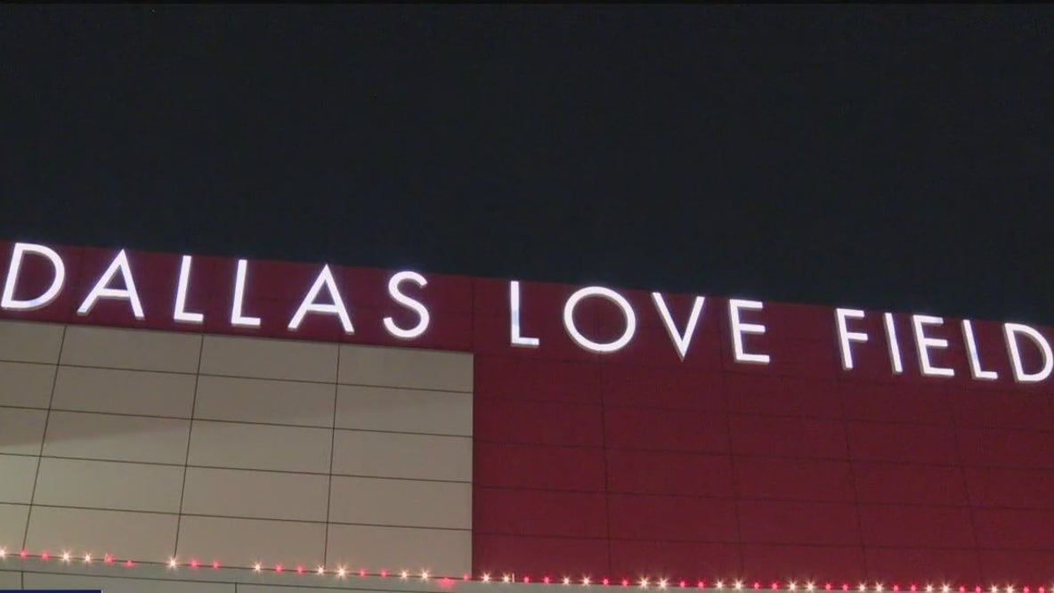 Southwest Airlines plane shot at Love Field