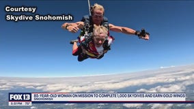 85-year-old woman on mission to complete 1,000 skydives