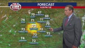 Monday evening forecast