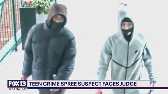 Teen suspect in WA crime spree faces judge