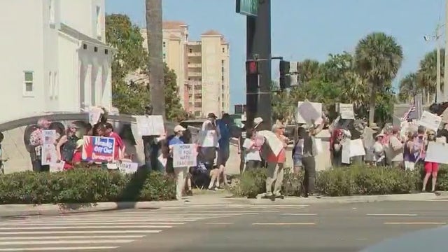 Anti-Trump rallies break out across the U.S., including in Central Florida