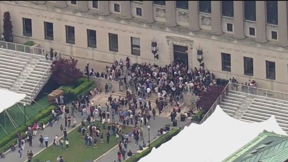 Dozens arrested after Columbia library protest