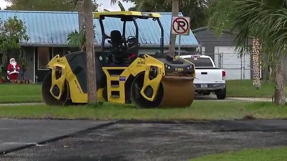 Florida construction worker killed by large steam roller, police say