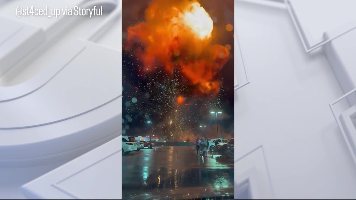 Video shows fireball after plane crash