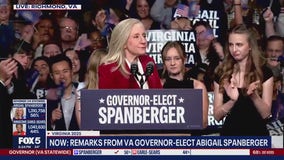 Spanberger Helps Fainting Woman At Victory Speech