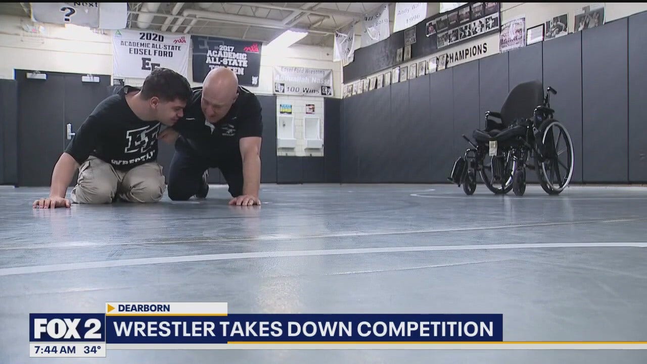 Wrestler with rare disability is pinning doubts, goes undefeated | FOX 2 Detroit