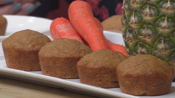 Gleaners prepares pineapple carrot muffins