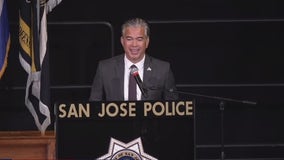 AG Rob Bonta speaks at San Jose community officer's funeral