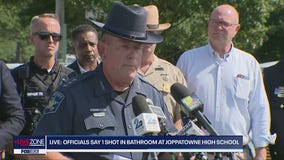 1 shot in bathroom at Maryland high school