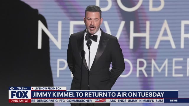 Jimmy Kimmel to return on ABC-affiliated Sinclair, Nexstar stations, ending blackout