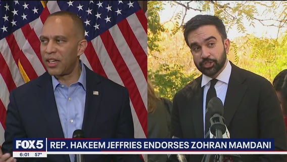 Jeffries endorses Mamdani for NYC mayor