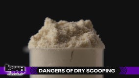 Dangers of 'dry scooping' before a workout