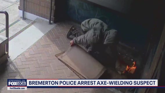 Axe-wielding suspect arrested in Bremerton