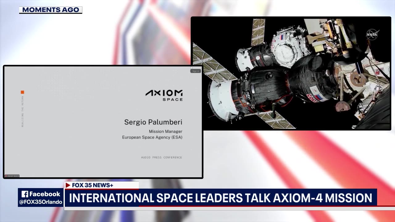 International space leaders talk Axiom-4 mission
