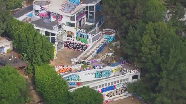 Hollywood Hills mansion covered in graffiti, taken over by squatters