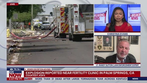 Explosion damages Palm Springs reproductive center and other buildings, FBI bomb techs on scene