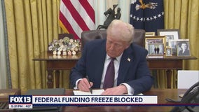 Federal funding freeze blocked
