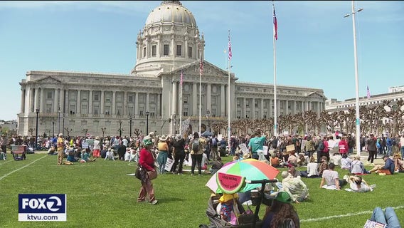 Protests against Trump policies draw millions nationwide, including Bay Area