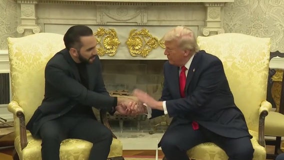 Trump meets with El Salvador's president amid deportations