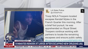 Inmates at large after New Orleans jail escape