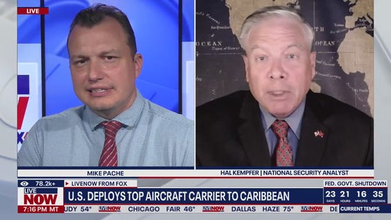 U.S. deploys top aircraft carrier to Caribbean