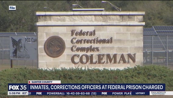 Inmates, officer, visitor at Coleman federal prison face charges ranging from sexual assault to murder