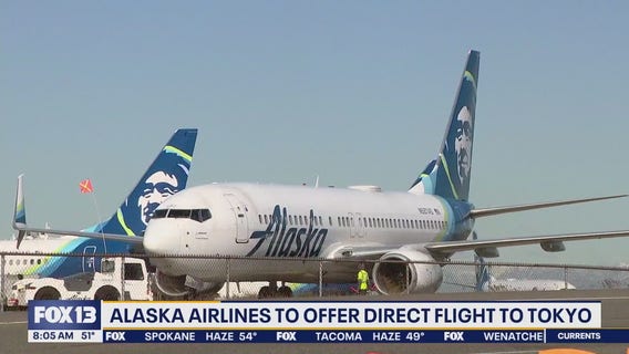 Alaska Airlines starting direct Seattle to Tokyo flights on Monday