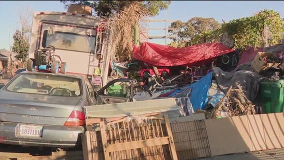 East Oakland residents demand action about "unsafe" and "unsanitary" encampment