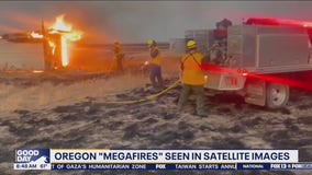 Oregon "Megafires" can be seen in satellite images