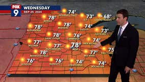 MN weather: Sunny, turning warmer Wednesday