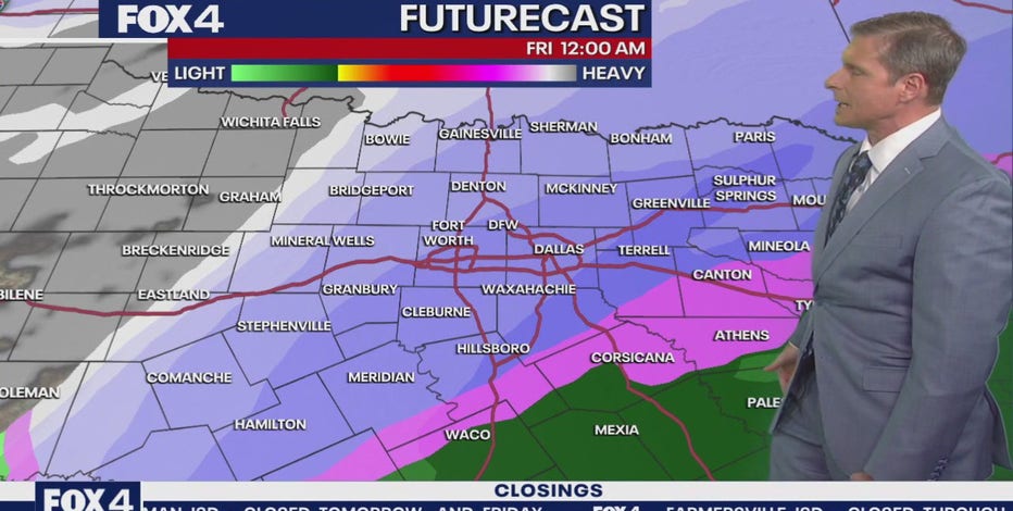 Dallas weather: Winter storm warning goes into effect Thursday, when to expect snow