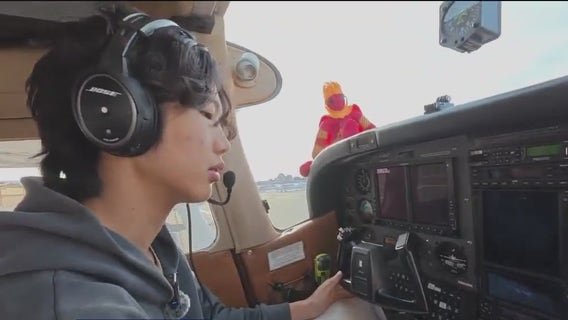 Teen pilot on historic flight against cancer makes Bay Area stop