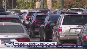 Traffic nightmare near art museum this weekend ahead of Monday rally, concert