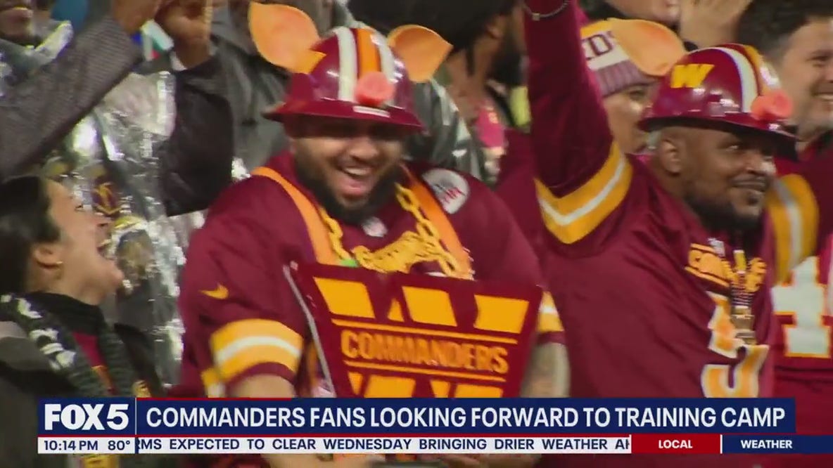 Commanders fans look forward to training camp, new uniforms for upcoming season
