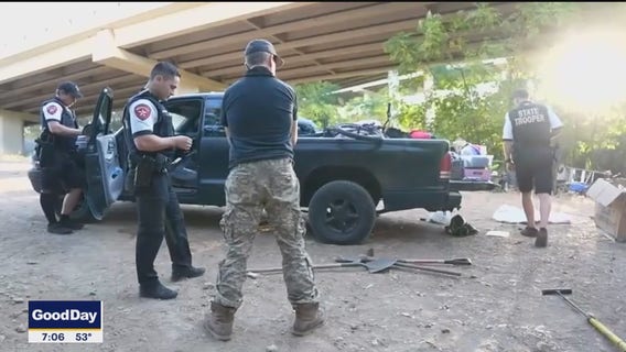 3,000lbs of debris moved in 1st day of homeless initiative