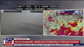 Dangerous dust storm rolls through Phoenix, AZ