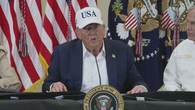 President Trump, First Lady meet with officials in Texas