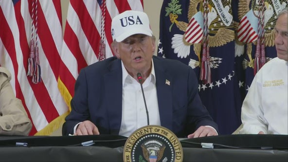 President Trump, First Lady meet with officials in Texas