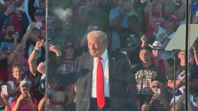 Man with weapons arrested at Trump rally