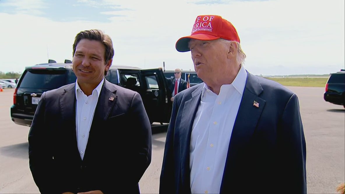President Trump arrives in Florida, ahead of 'Alligator Alcatraz' visit